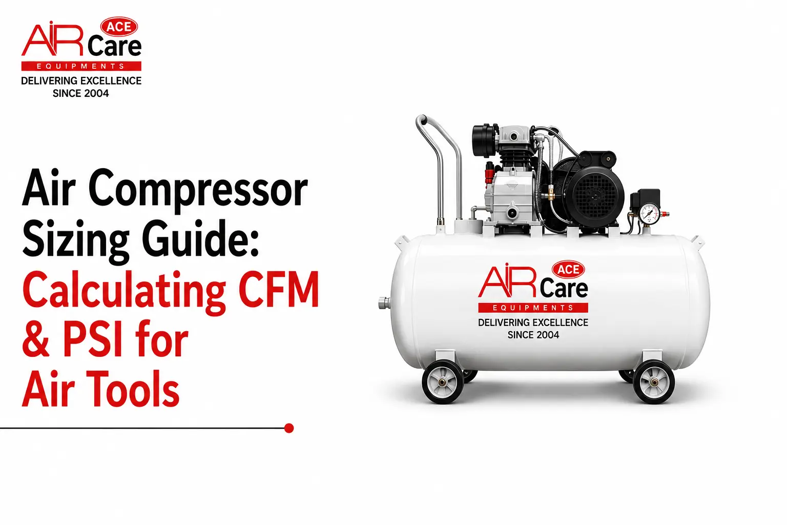 Air Compressor Sizing Guide: How to Calculate CFM & PSI for Air Tools